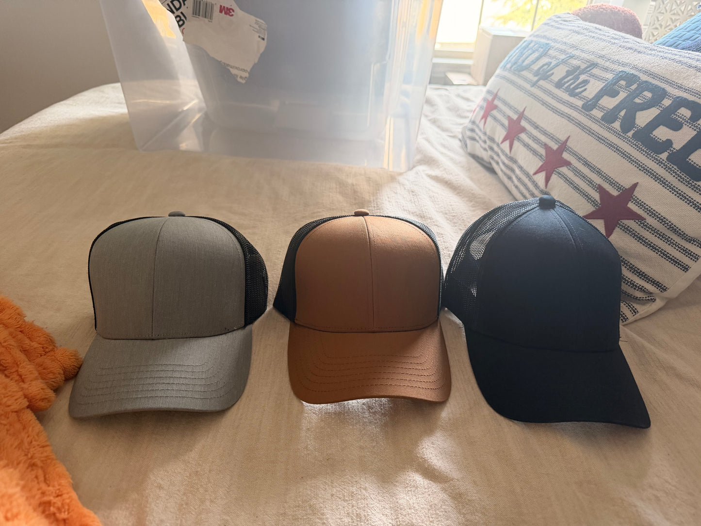 Custom Leather Engraved Hat Patch
