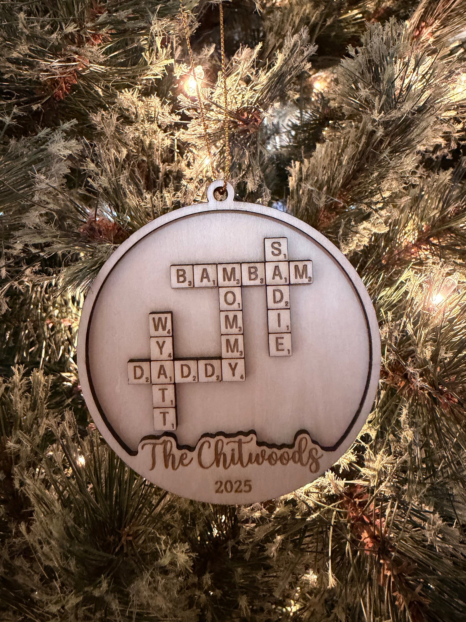 Custom Laser Engraved Ornaments