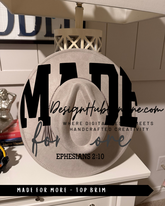 a gray hat with the text "MADE" prominently displayed on it.