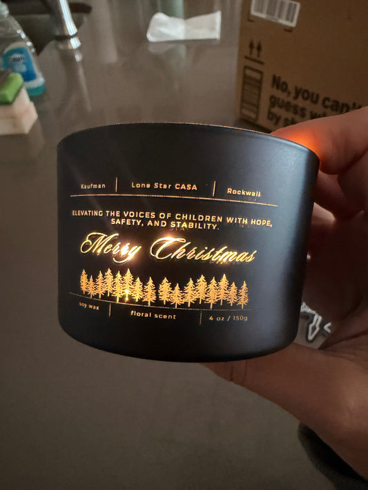 Custom Engraved Frosted Glass Candle – Local Pickup Only